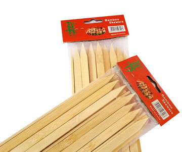 Bamboo skewers for grilling 30 cm Wooden sticks 24 pcs