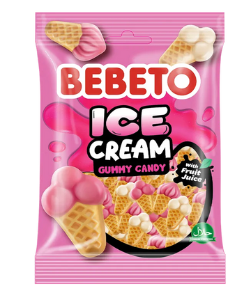Бебето желирани бонбони сладолед