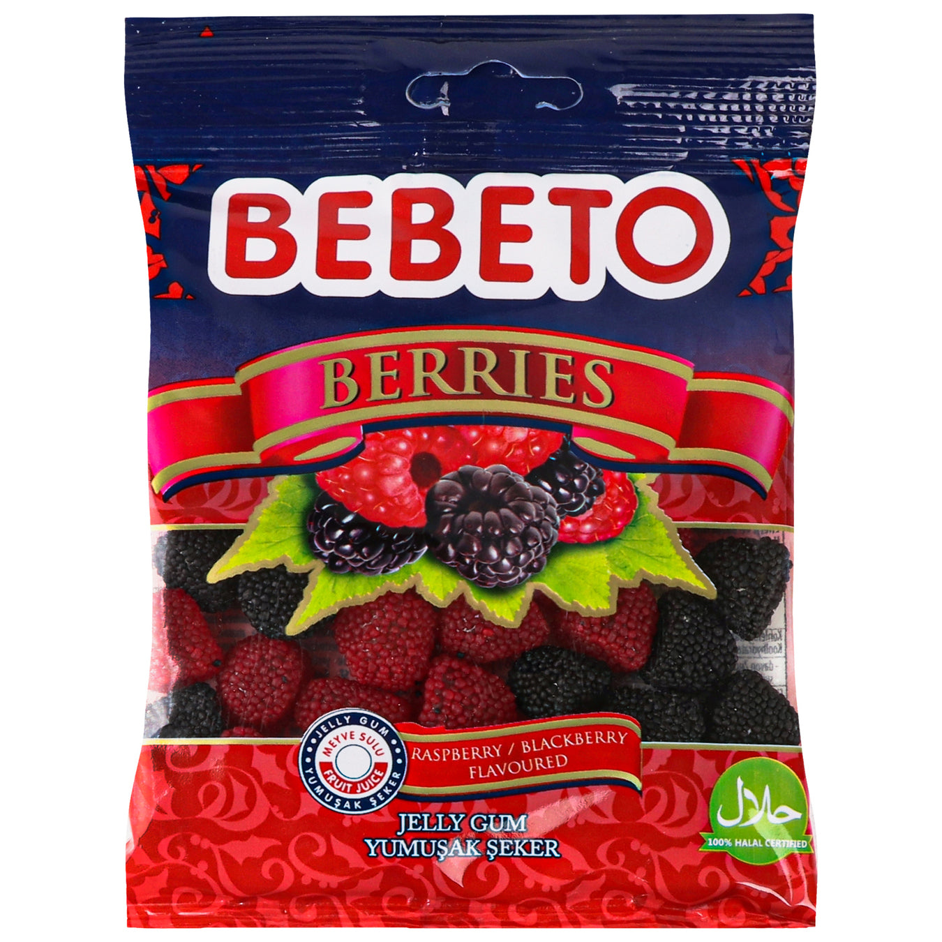 Jelly candies BEBETO Blackberries and raspberries 80 g
