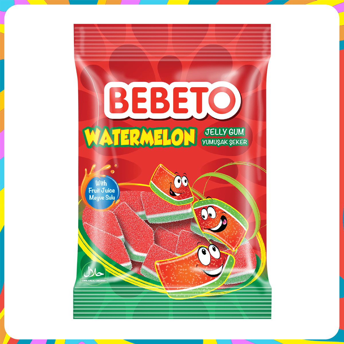 Желирани бонбони BEBETO Диня 80 гр