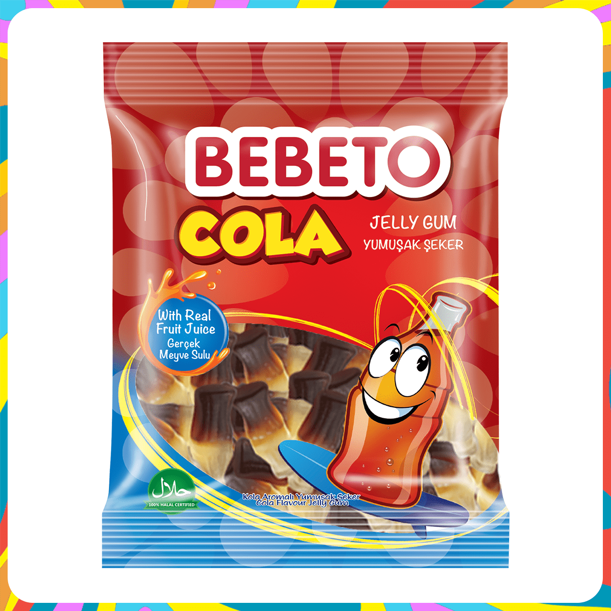 Jelly candies BEBETO cola 80 g.
